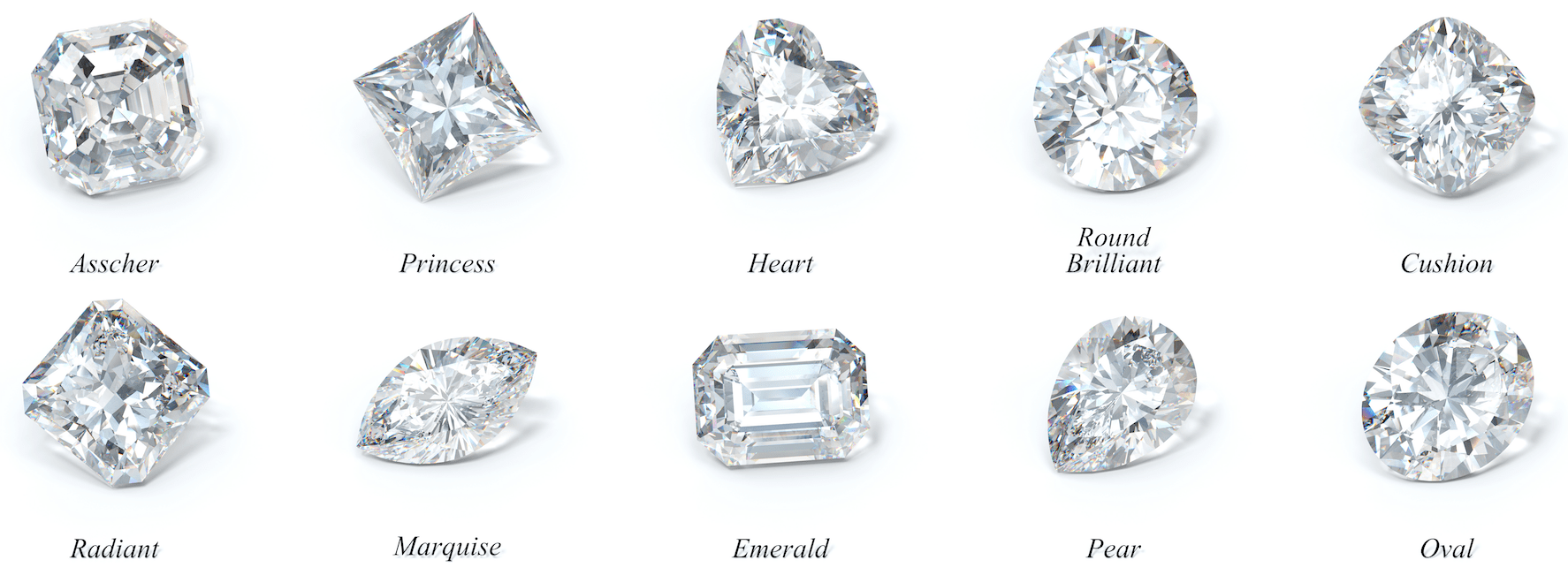 Verschillende Slijpvormen Van Diamanten Bij Juwelier Zilver.nl